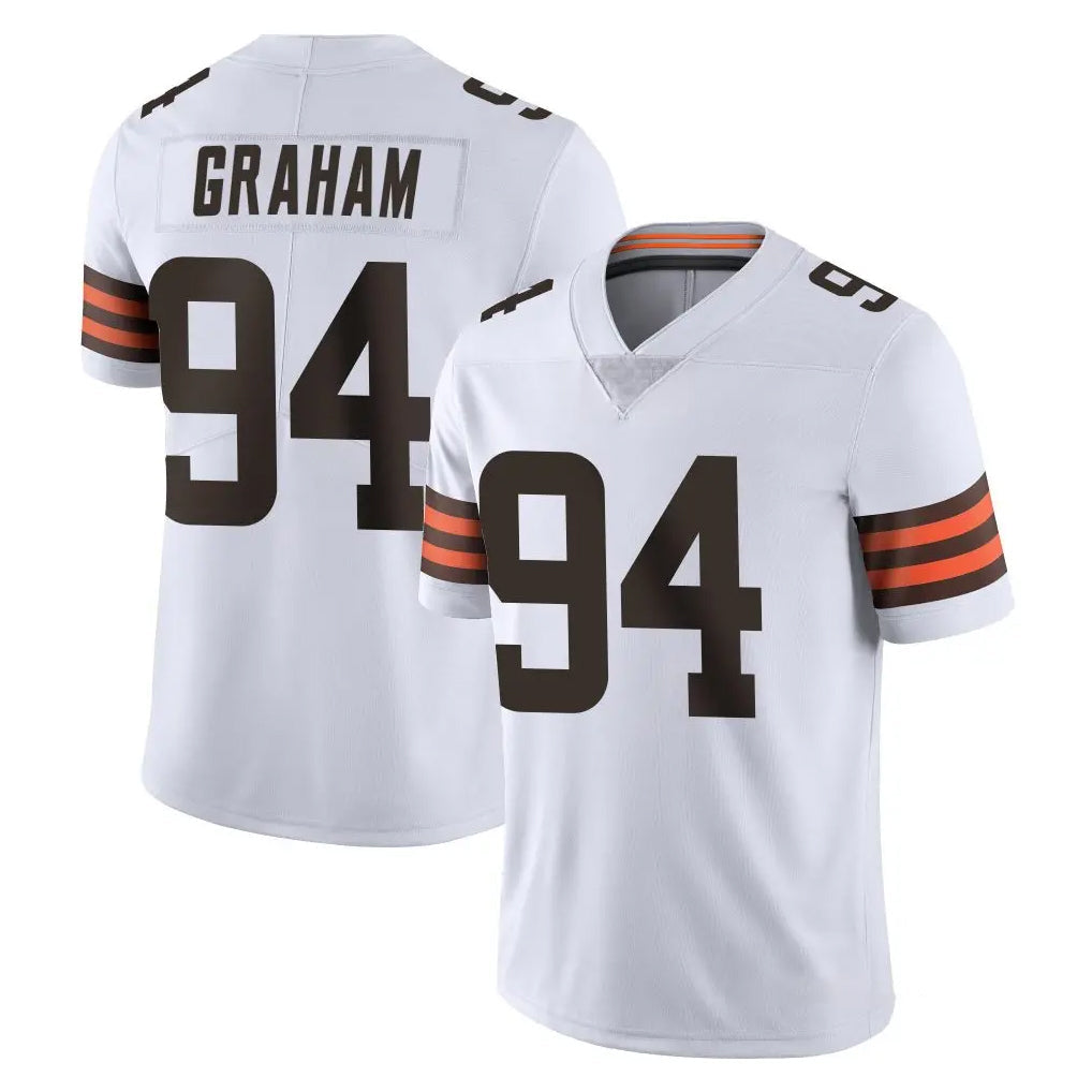 Friene C.Browns #94 Mason Graham Player White Vapor Untouchable Limited Home Game Stitched Jerseys