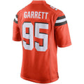 Friene C.Browns #95 Myles Garrett Player Orange Game  Stitched Jerseys