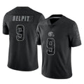 Friene C.Browns #9 Grant Delpit Player Black Reflective Home Game Stitched Jerseys