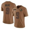 Friene C.Browns #9 Grant Delpit Player Brown Salute to Service Limited Home Game Stitched Jerseys