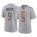 Friene C.Browns #9 Grant Delpit Player Gray Atmosphere Fashion Game Stitched Jerseys