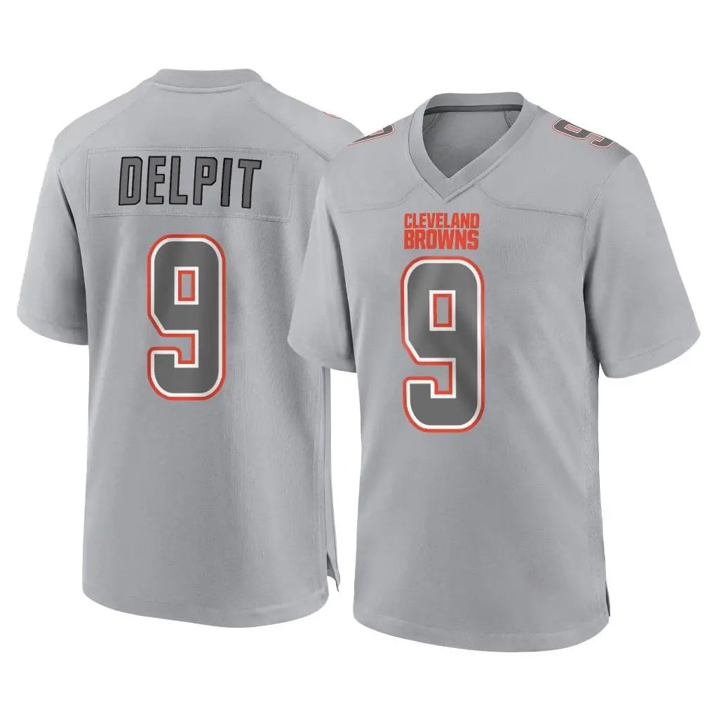 Friene C.Browns #9 Grant Delpit Player Gray Atmosphere Fashion Game Stitched Jerseys