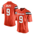 Friene C.Browns #9 Grant Delpit Player Orange Home Game Stitched Jerseys