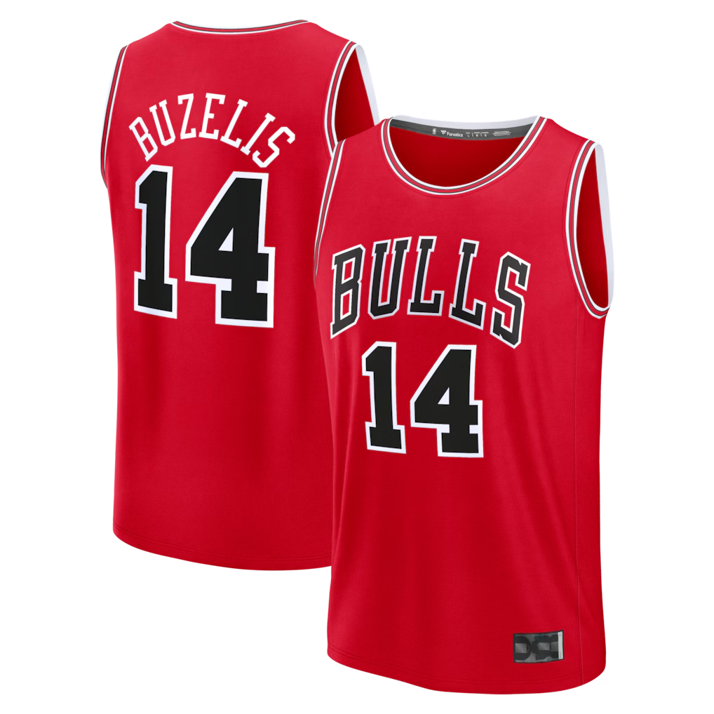 Friene C.Bulls #14 Matas Buzelis Red Fast Break Replica Player Jerseys - Icon Edition