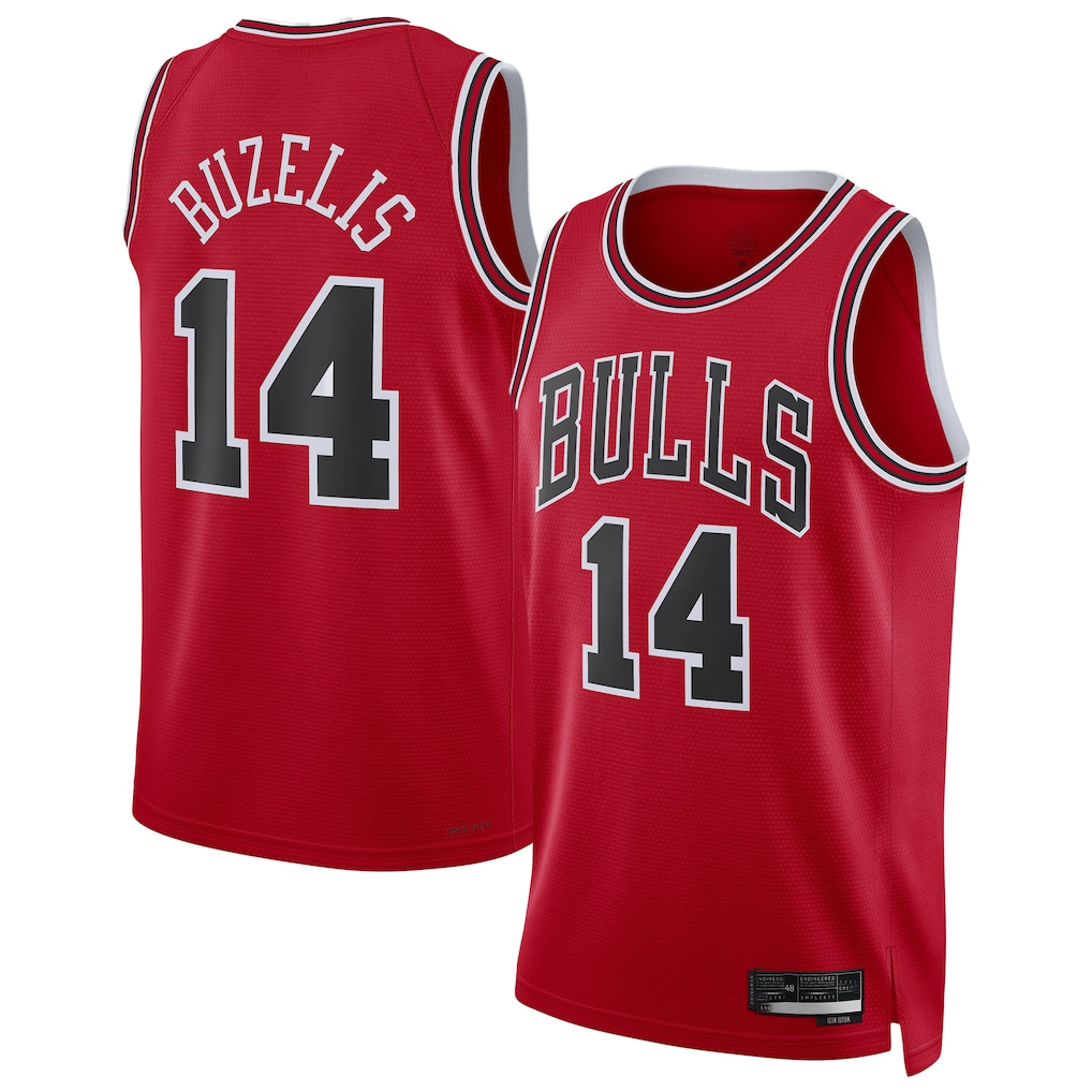 Friene C.Bulls #14 Matas Buzelis Red Swingman Player Jerseys - Icon Edition