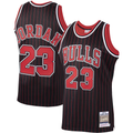 Friene C.Bulls #23 Michael Jordan Mitchell & Ness Black 199596 Hardwood Classics Authentic Jerseys