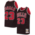 Friene C.Bulls #23 Michael Jordan Mitchell & Ness Black 199697 Hardwood Classics Authentic Jerseys