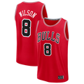Friene C.Bulls #8 Caleb Wilson Red 2026 Draft First Round Pick Fast Break Jerseys - Icon Edition