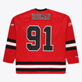 Friene C.Bulls #91 Dennis Rodman Mitchell & Ness Red Big & Tall  Hockey Jerseys