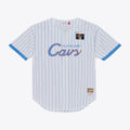 Friene C.Cavaliers Mitchell & Ness White Head Coach Pinstripe Mesh Full-Button Baseball Jerseys