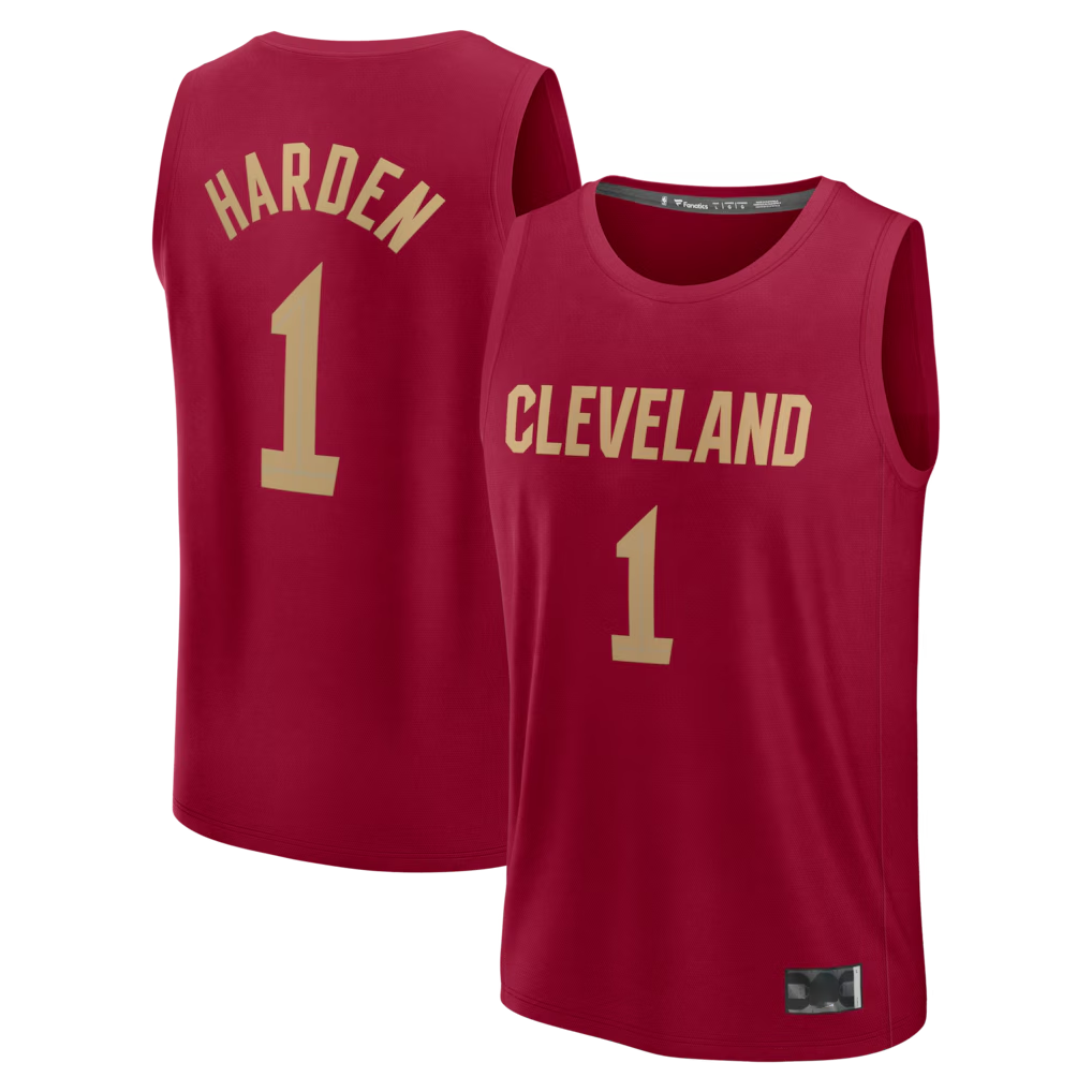 Friene C.Cavaliers #1 James Harden Wine Fast Break Replica Jerseys - Icon Edition