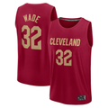 Friene C.Cavaliers #32 Dean Wade Wine Fast Break Player Jerseys - Icon Edition
