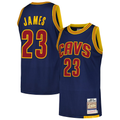 Friene C.Cavaliers #23 LeBron James Mitchell & Ness Navy 201516 Hardwood Classics Authentic Jerseys