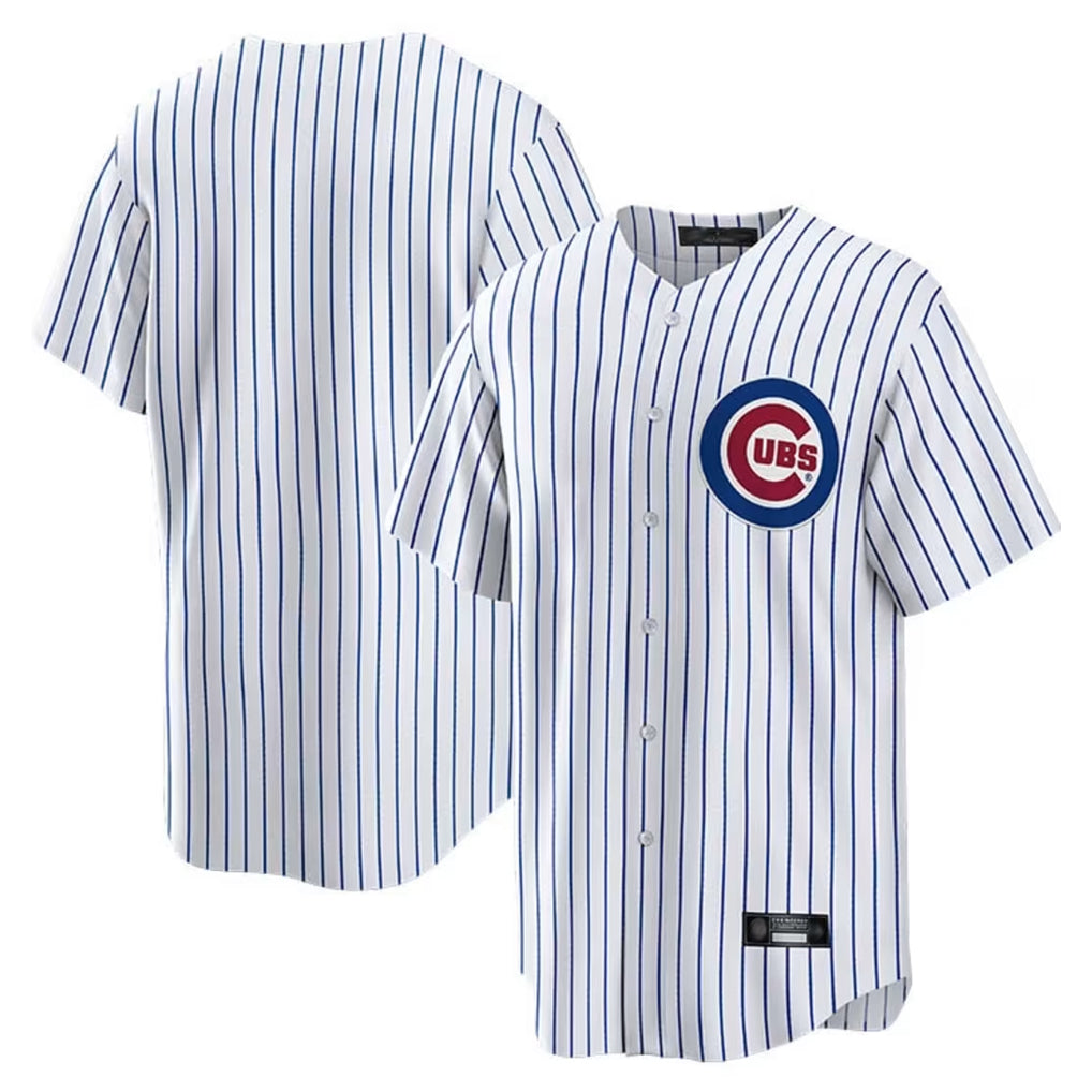 Friene C.Cubs White Home Game Blank Player Stitched Jerseys
