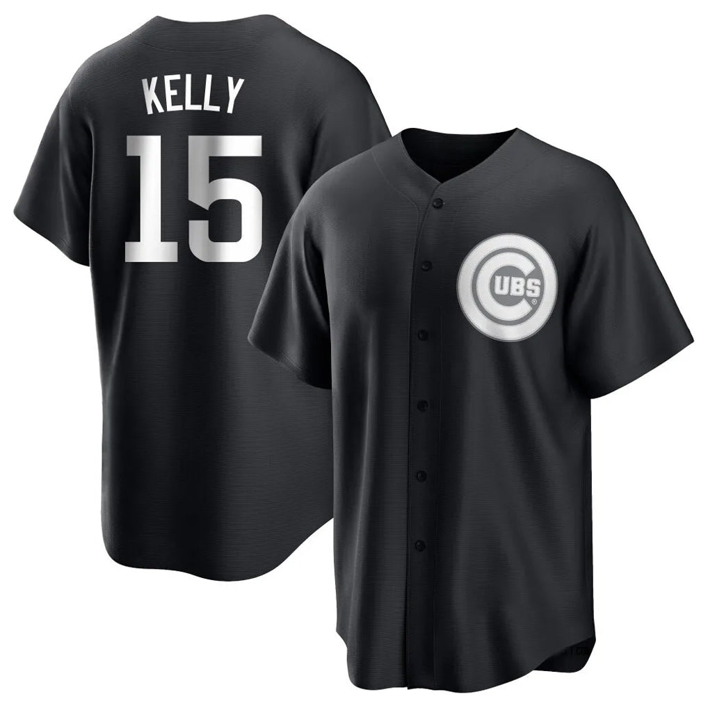 Friene C.Cubs #15 Carson Kelly Player Black Game Stitched Jerseys