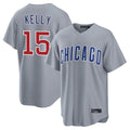 Friene C.Cubs #15 Carson Kelly Player Gray Home Game Stitched Jerseys
