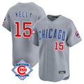 Friene C.Cubs #15 Carson Kelly Player Gray Road 150th Anniversary Limited Home Stitched Jerseys