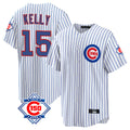Friene C.Cubs #15 Carson Kelly Player White 150th Anniversary Home Game Stitched Jerseys