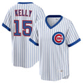 Friene C.Cubs #15 Carson Kelly Player White T-shirt Cooperstown Collection Limited Stitched Jerseys