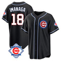 Friene C.Cubs #18 Shota Imanaga Player Black Fashion Out 150th Anniversary Game Stitched Jerseys