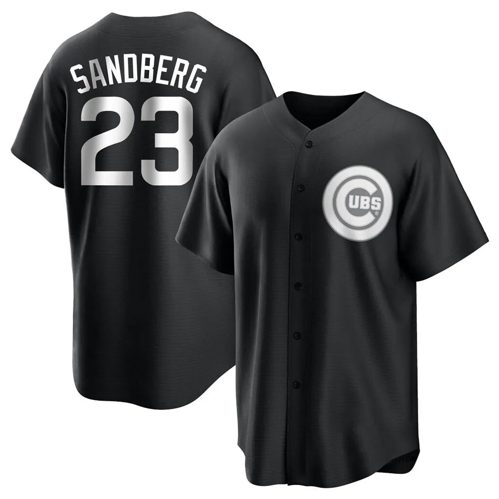 Friene C.Cubs #23 Ryne Sandberg Player Black Game Stitched Jerseys