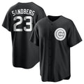 Friene C.Cubs #23 Ryne Sandberg Player Black Game Stitched Jerseys