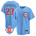 Friene C.Cubs #23 Ryne Sandberg Player Light Blue 150th Anniversary Home Game Stitched Jerseys