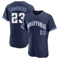 Friene C.Cubs #23 Ryne Sandberg Player Navy City Connect Limited Elite Home Stitched Jerseys