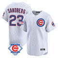 Friene C.Cubs #23 Ryne Sandberg Player White 150th Anniversary Limited Home Game Stitched Jerseys