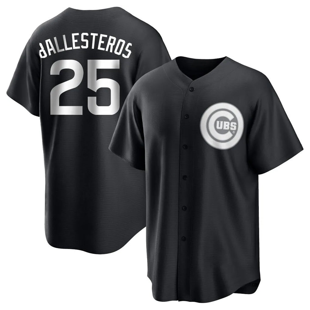 Friene C.Cubs #25 Mois¡§|s Ballesteros Player Black Game Stitched Jerseys