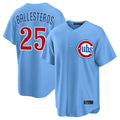 Friene C.Cubs #25 Mois¡§|s Ballesteros Player Light Blue Home Game Stitched Jerseys