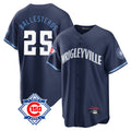 Friene C.Cubs #25 Mois¡§|s Ballesteros Player Navy 150th Anniversary City Connect Home Game Stitched Jerseys