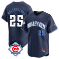 Friene C.Cubs #25 Mois¡§|s Ballesteros Player Navy City Connect 150th Anniversary Limited Home Stitched Jerseys