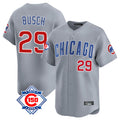 Friene C.Cubs #29 Michael Busch Player Gray Road 150th Anniversary Limited Home Stitched Jerseys