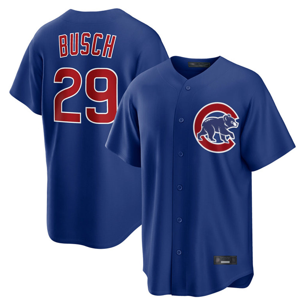 Friene C.Cubs #29 Michael Busch Player Royal Home Game Stitched Jerseys