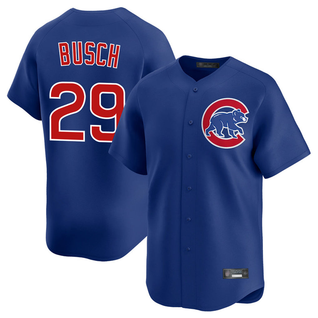Friene C.Cubs #29 Michael Busch Player Royal Limited Home Stitched Jerseys