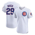 Friene C.Cubs #29 Michael Busch Player White Limited Elite Home Game Stitched Jerseys
