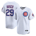 Friene C.Cubs #29 Michael Busch Player White Limited Home Game Stitched Jerseys