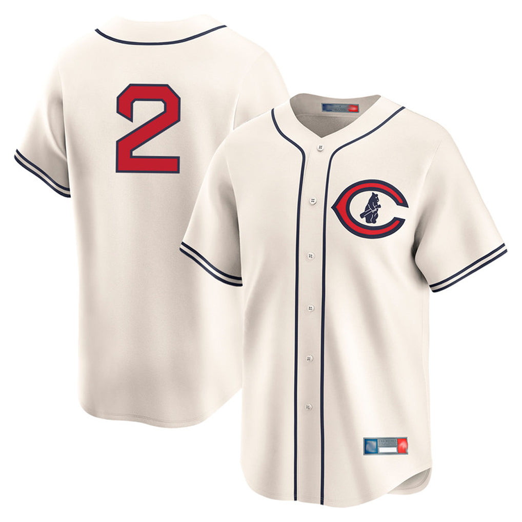 Friene C.Cubs #2 Nico Hoerner Player Cream Field of Dreams Limited Home Game Stitched Jerseys