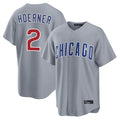 Friene C.Cubs #2 Nico Hoerner Player Gray Home Game Stitched Jerseys