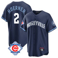 Friene C.Cubs #2 Nico Hoerner Player Navy 150th Anniversary City Connect Home Game Stitched Jerseys