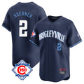 Friene C.Cubs #2 Nico Hoerner Player Navy City Connect 150th Anniversary Limited Home Stitched Jerseys