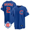 Friene C.Cubs #2 Nico Hoerner Player Royal 150th Anniversary Home Game Stitched Jerseys