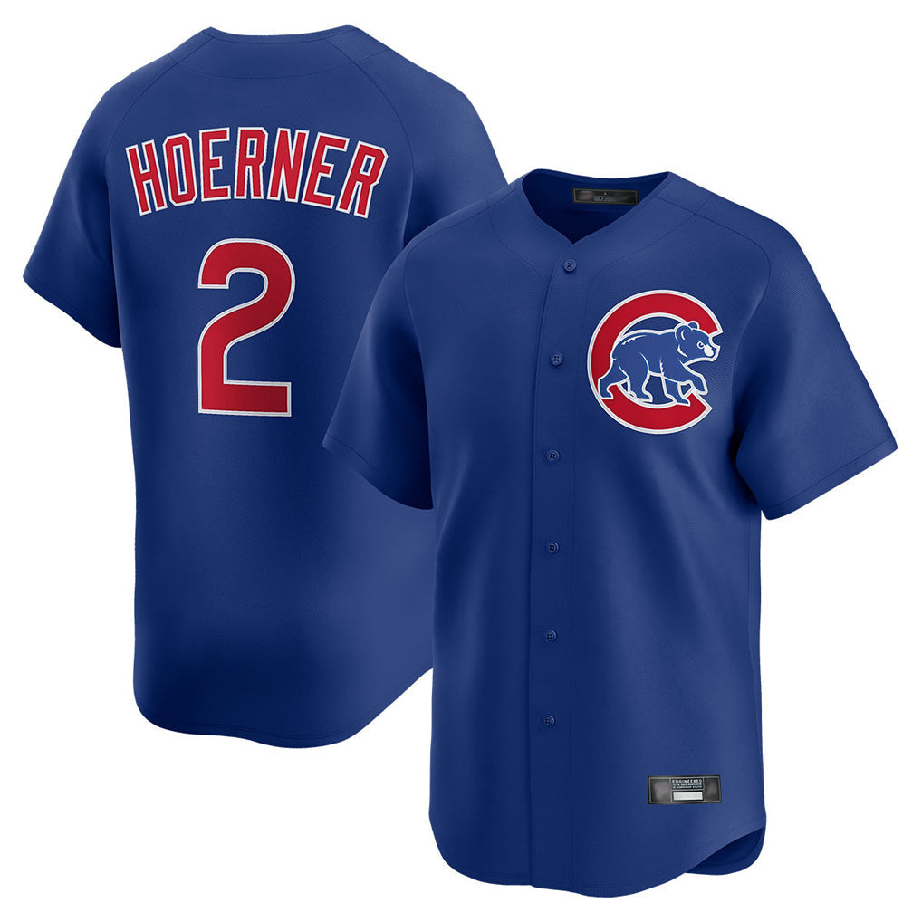 Friene C.Cubs #2 Nico Hoerner Player Royal Limited Home Stitched Jerseys