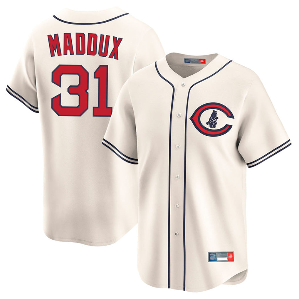 Friene C.Cubs #31 Greg Maddux Player Cream Field of Dreams Limited Home Game Stitched Jerseys