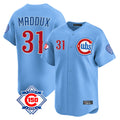 Friene C.Cubs #31 Greg Maddux Player Light Blue 150th Anniversary Limited Home Stitched Jerseys