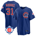 Friene C.Cubs #31 Greg Maddux Player Royal 150th Anniversary Home Game Stitched Jerseys