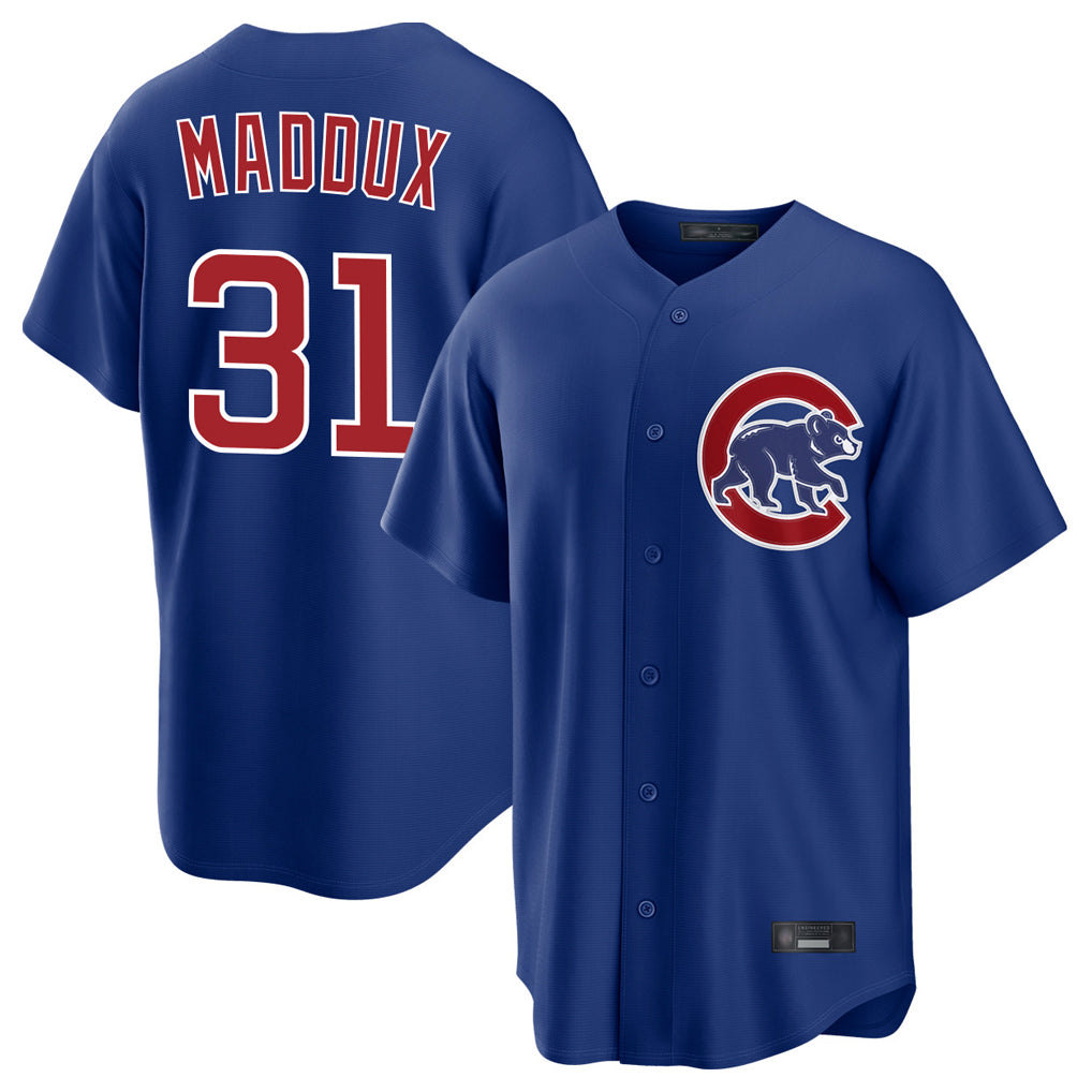 Friene C.Cubs #31 Greg Maddux Player Royal Home Game Stitched Jerseys