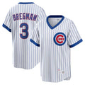 Friene C.Cubs #3 Alex Bregman Player White T-shirt Cooperstown Collection Limited Stitched Jerseys