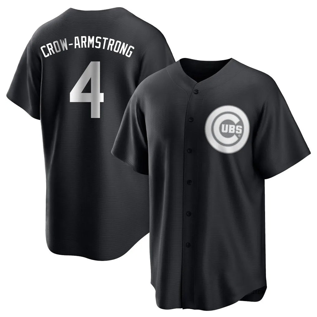 Friene C.Cubs #4 Pete Crow-Armstrong Player Black Game Stitched Jerseys